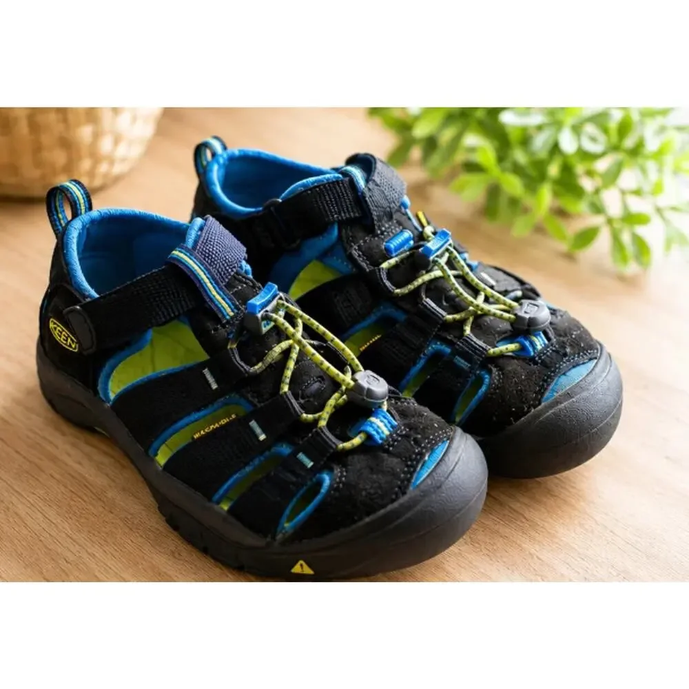 KEEN Newport H2 Kids Sandals Size 2 Blue Black Water Hiking Shoes